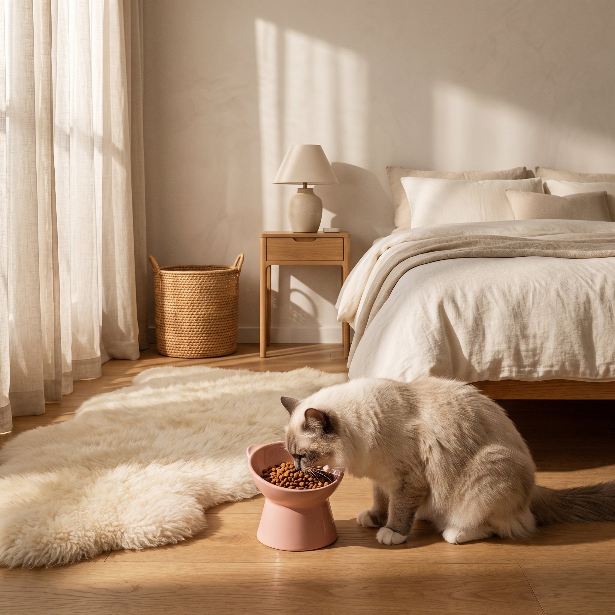 Pillar Tilted Bowl - Pink - lifestyle