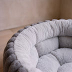 Nest Plush Bed - GRAY - close up