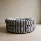 Nest Plush Bed - GRAY - lifestyle