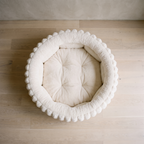 Nest Plush Bed - WHITE - overhead