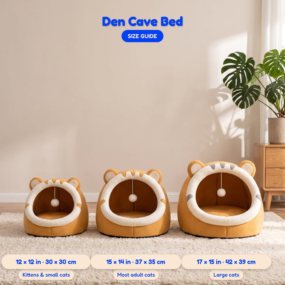 Den Cave Bed - Yellow - comparison