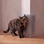 Nook Corner Groomer - Grey - with a cat