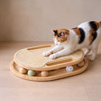 Orbit Track Scratcher - with a cat