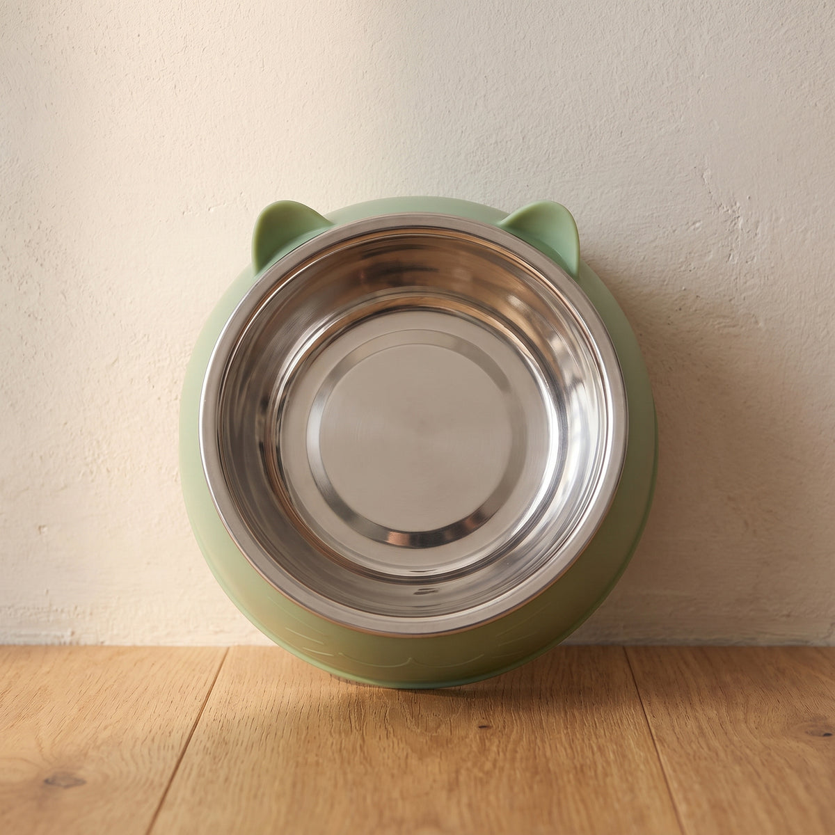 Pebble Steel Bowl - Sage - overhead