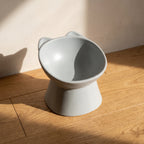 Pillar Tilted Bowl - Grey - overhead