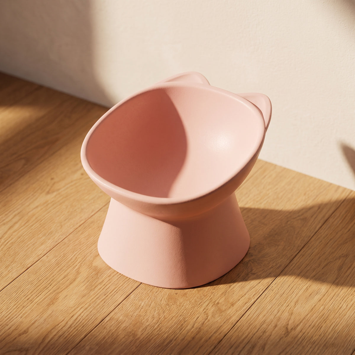 Pillar Tilted Bowl - Pink - overhead