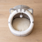 Den Cave Bed - Gray - overhead