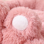 Paw Plush Bed - Blush - close up