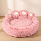 Paw Plush Bed - Blush - hero