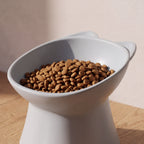 Pillar Tilted Bowl - Grey - close up