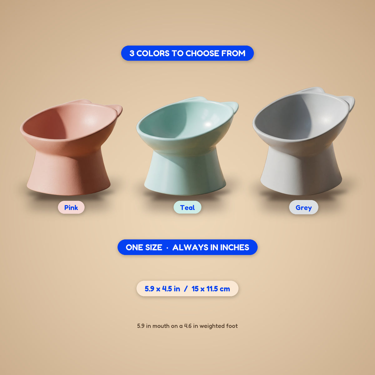 Pillar Tilted Bowl - size guide blueprint
