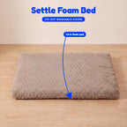 Settle Foam Bed - infographic