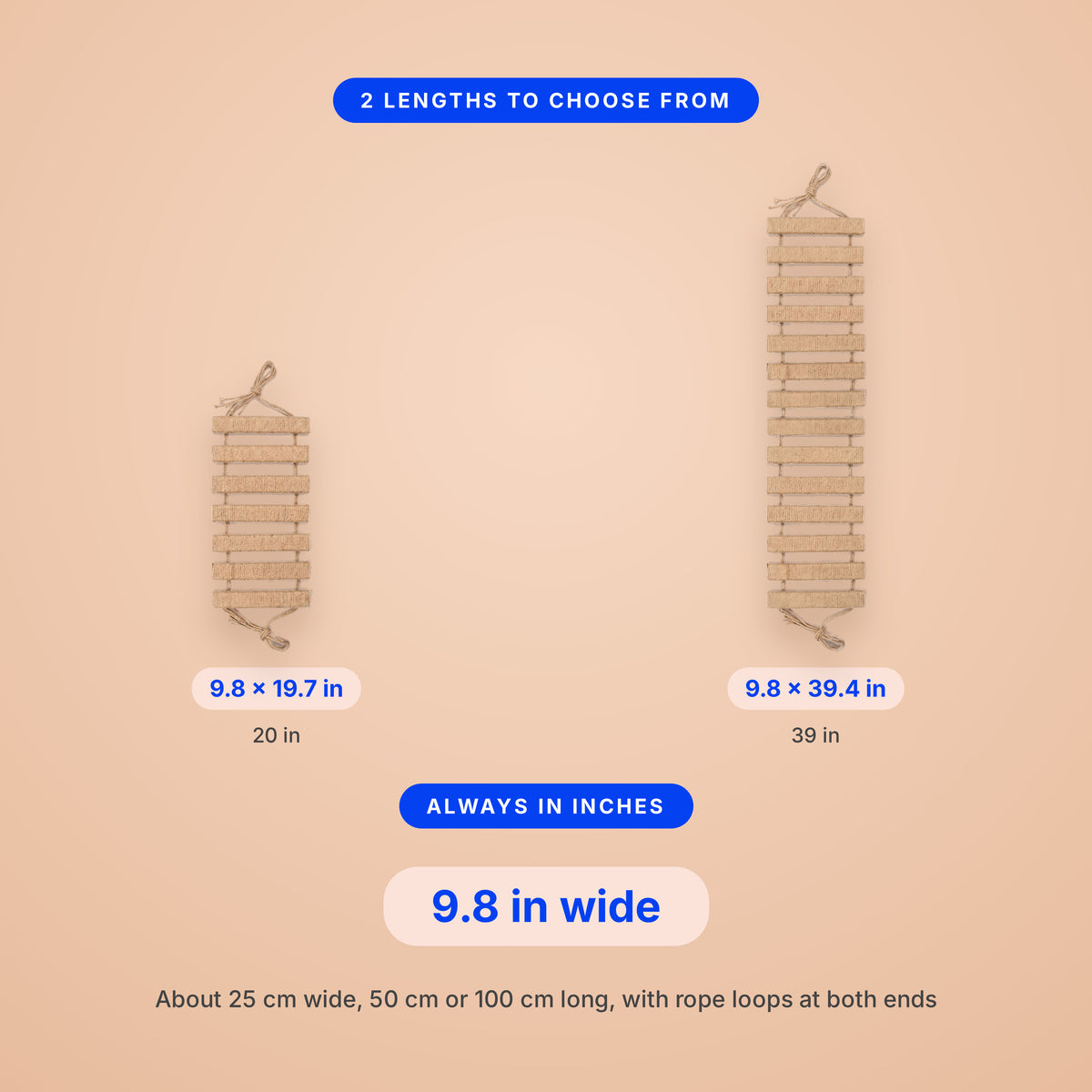 Span Ladder Bridge - size guide blueprint