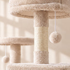 Summit Cat Tree - Beige - close up