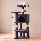 Summit Cat Tree - Dark Gray - with a cat