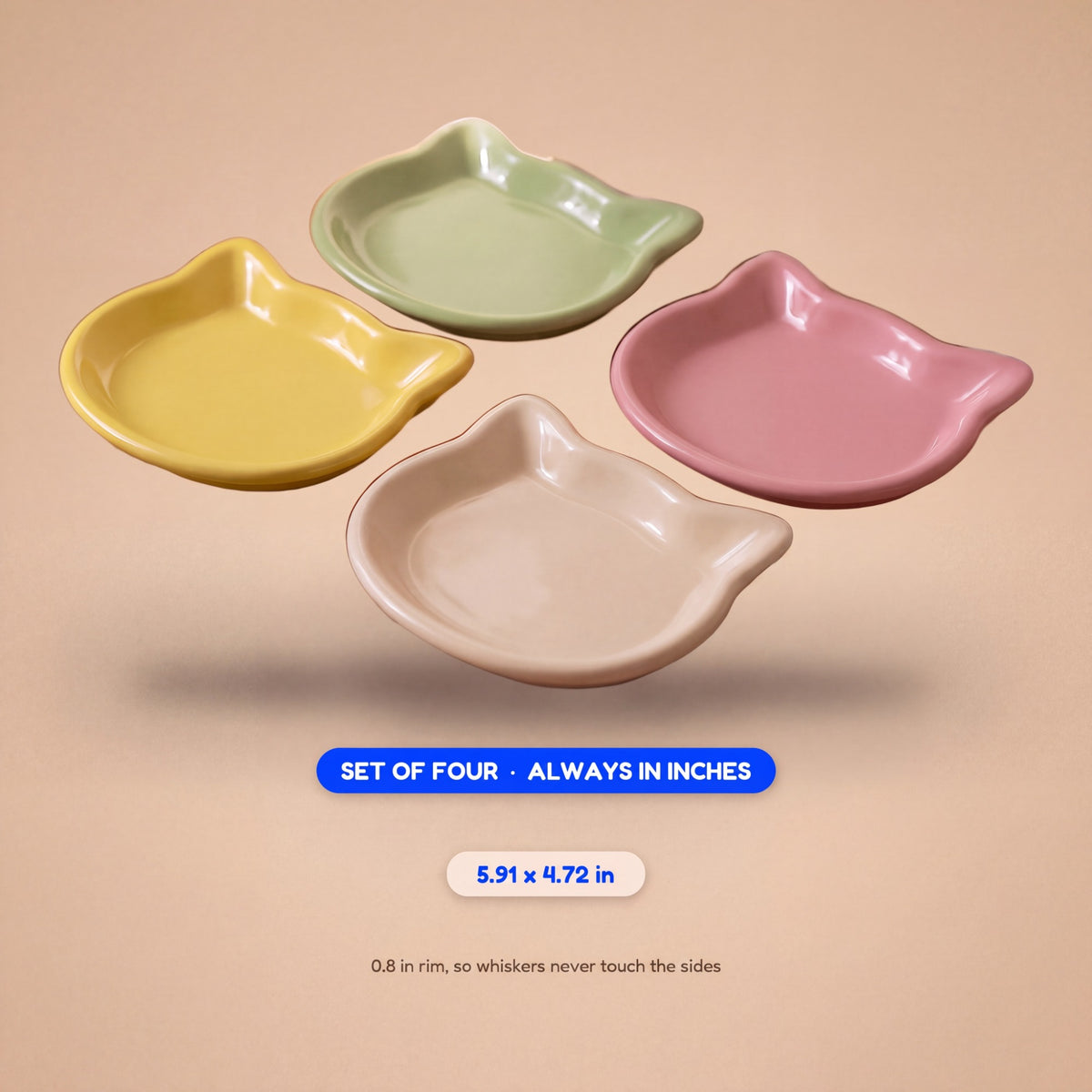 Whisker Shallow Dishes - size guide blueprint